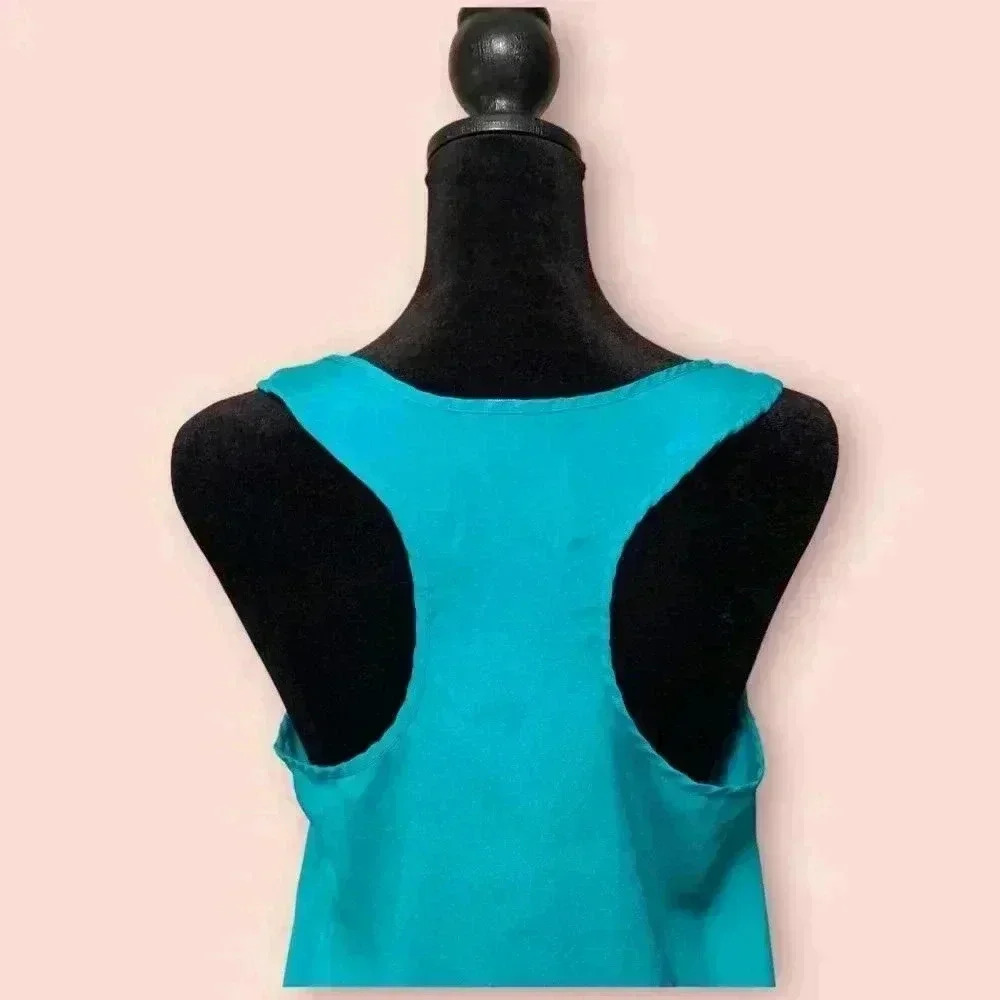 Soprano Sleeveless Bright Teal Light and Airy Casual Racerback Tank Top - Picture 5 of 8